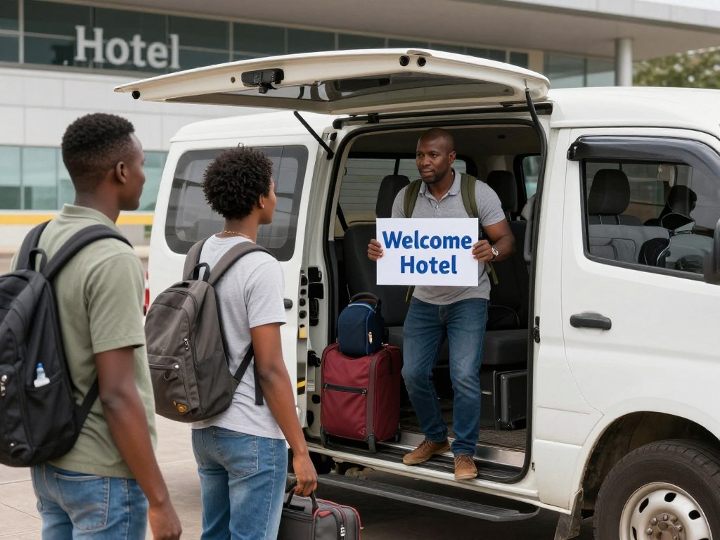 hotel transfer vehicle in Tanzania